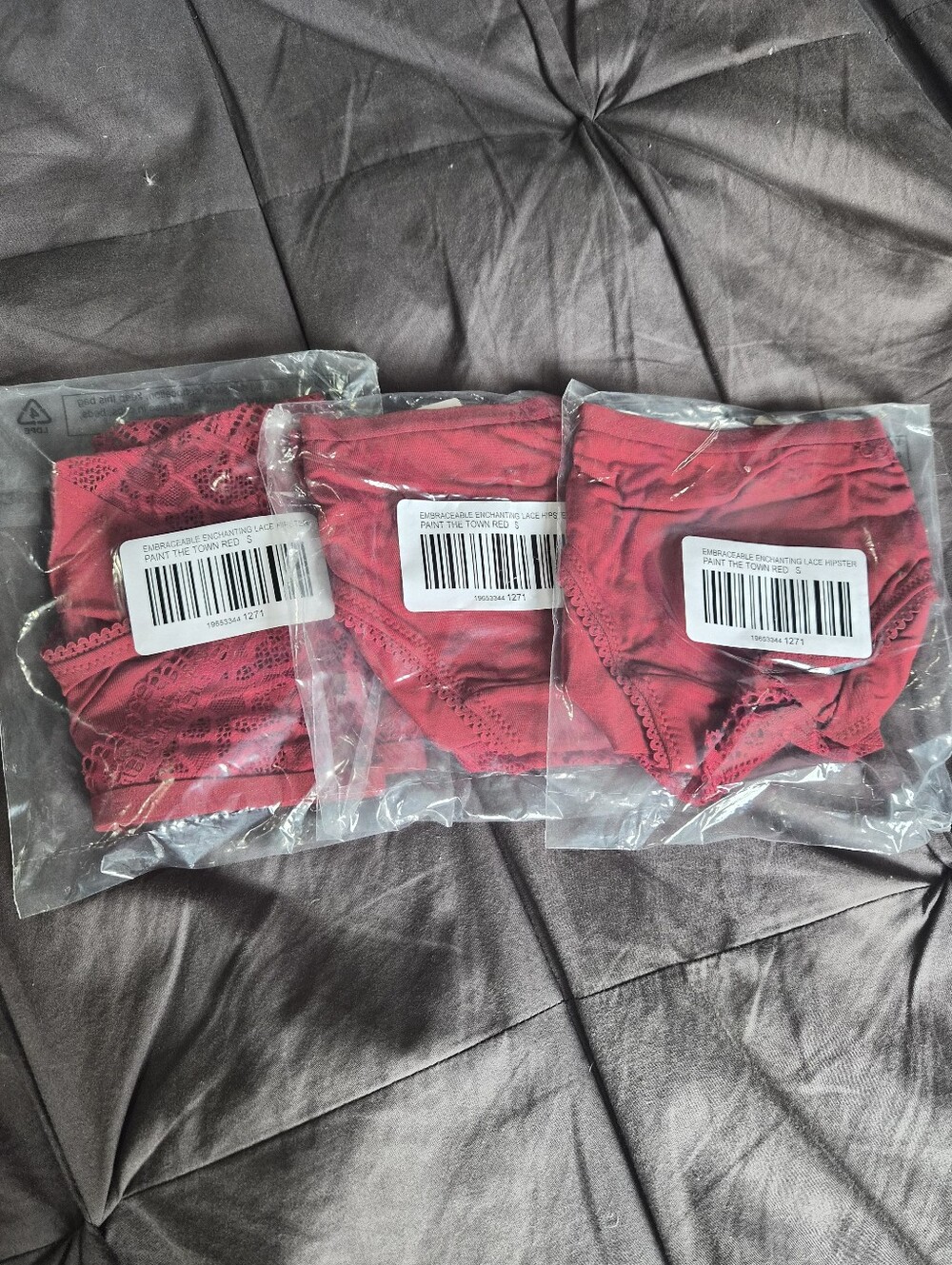 NWT SOMA PANTIES - 3 PAIRS - PAINT THE TOWN RED